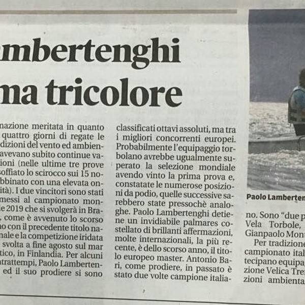 P.Lambertenghi conquista ancora il titolo italiano nella classe Snipe